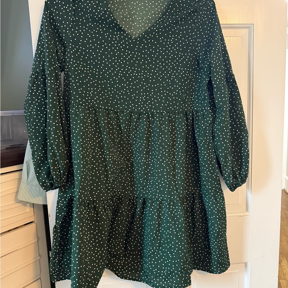 Green Polka Dot Dress